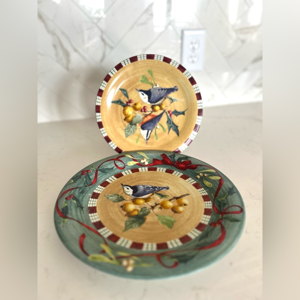 Lenox Winter Greetings Everyday Stoneware 2 Piece Plate Set (see below)